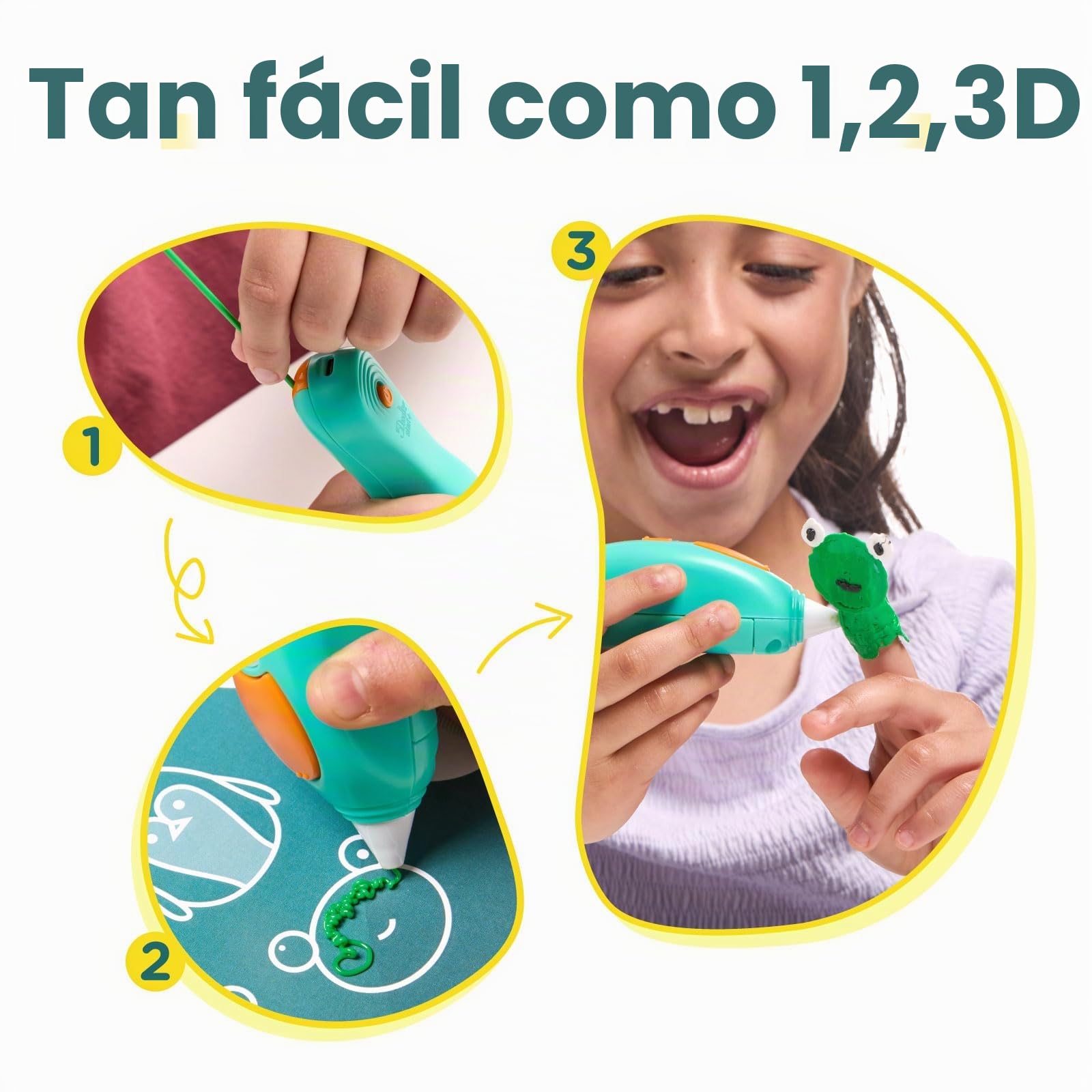 3Doodler Start+ Essentials: lápiz de Dibujo 3D para niños, Juguete de Aprendizaje Stem, a Partir de 6 años