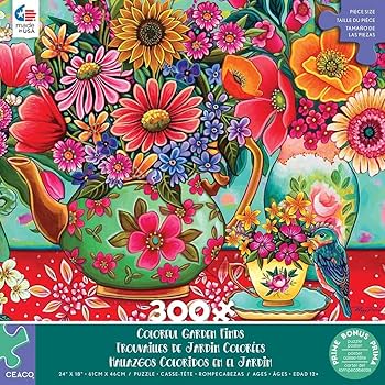 Amazon.com: Ceaco - Peggy Davis - Colorful Garden Finds - 300