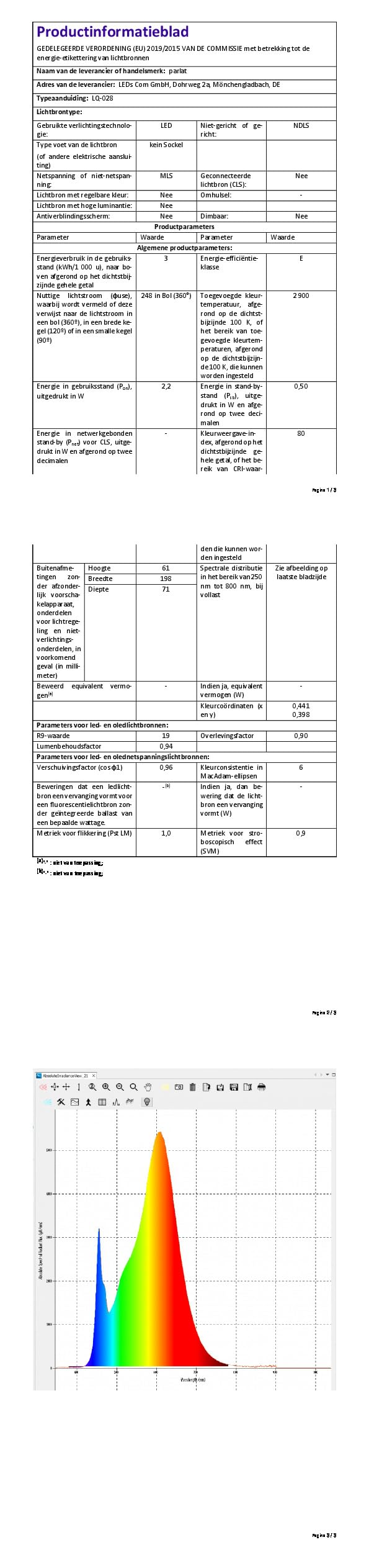 ledscom.de 5x LED Treppenlicht/Wandeinbauleuchte für innen und außen, eckig, edelstahl, 198 x 61mm, 2,2 W, 248lm, warmweiß