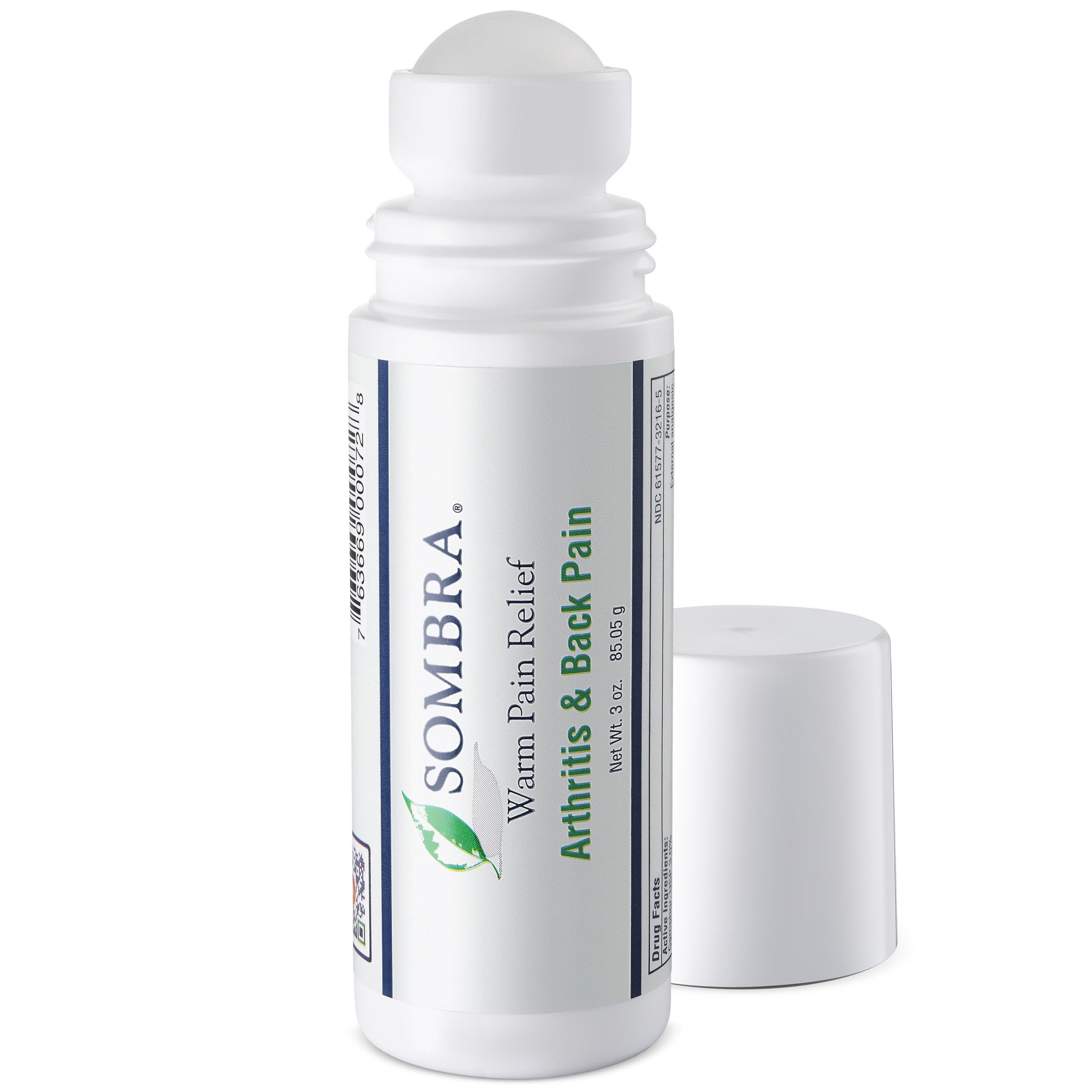 Sombra Warm Pain Relief Gel Roll On, 3-Ounce Warm 3 Ounce Roll-On (Pack of 1)