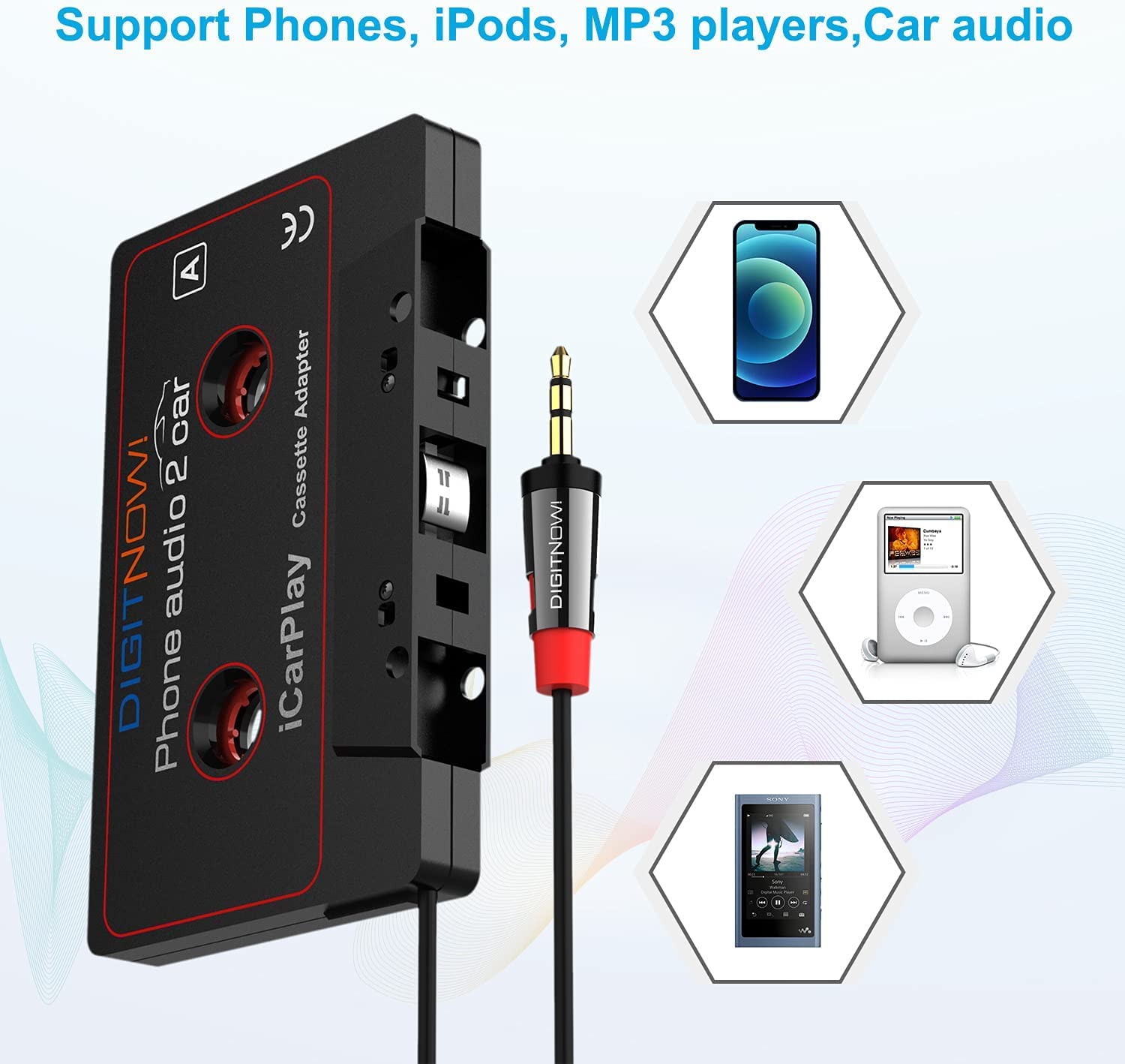 DIGITNOW! Car Cassette Adapter