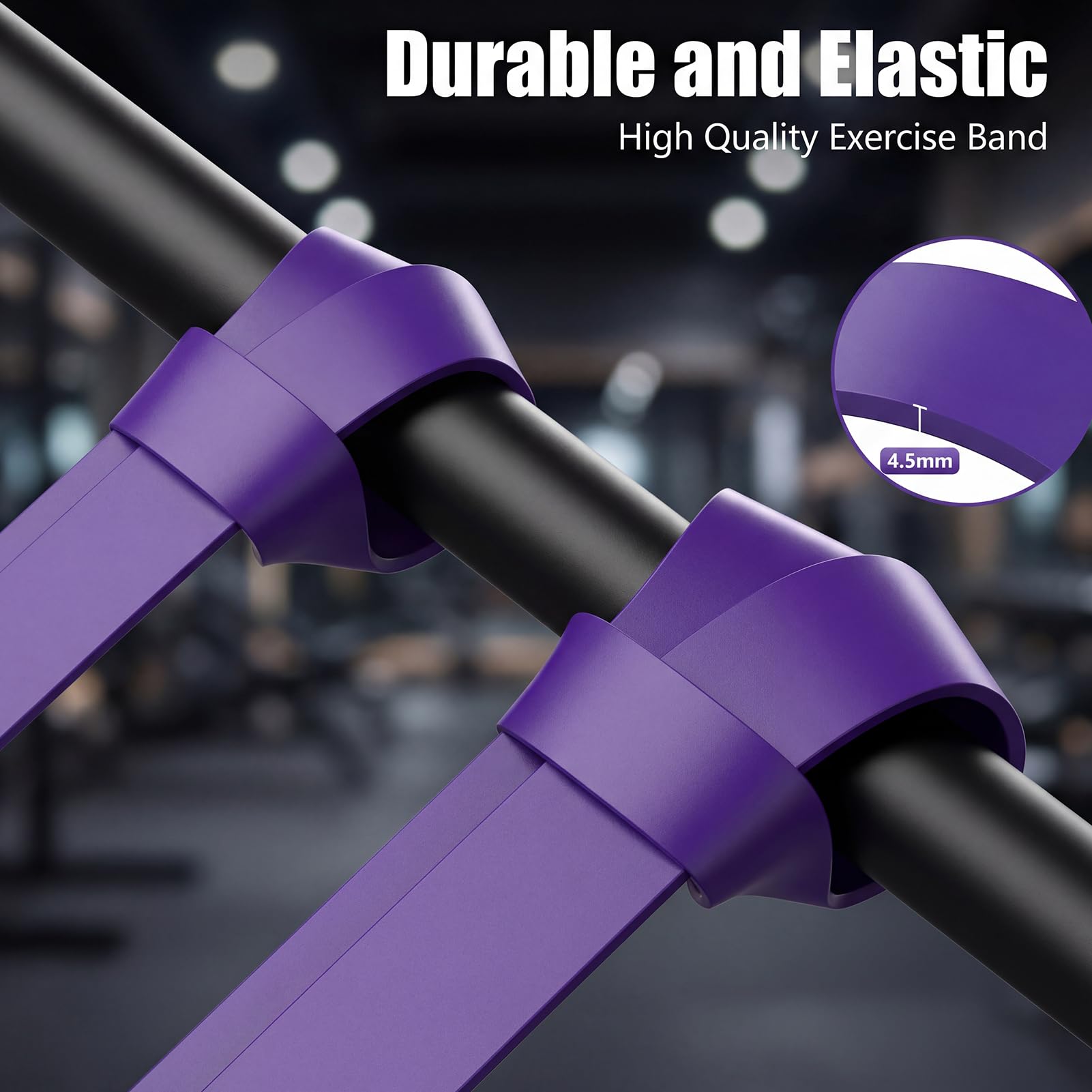 Hoikwo Set Elastici Fitness 5 Livelli di Intensità,con Ancoraggio Porta,Maniglie e Borsa,Elastico Palestra per Trazioni,Stretching,Yoga e Ginnastica