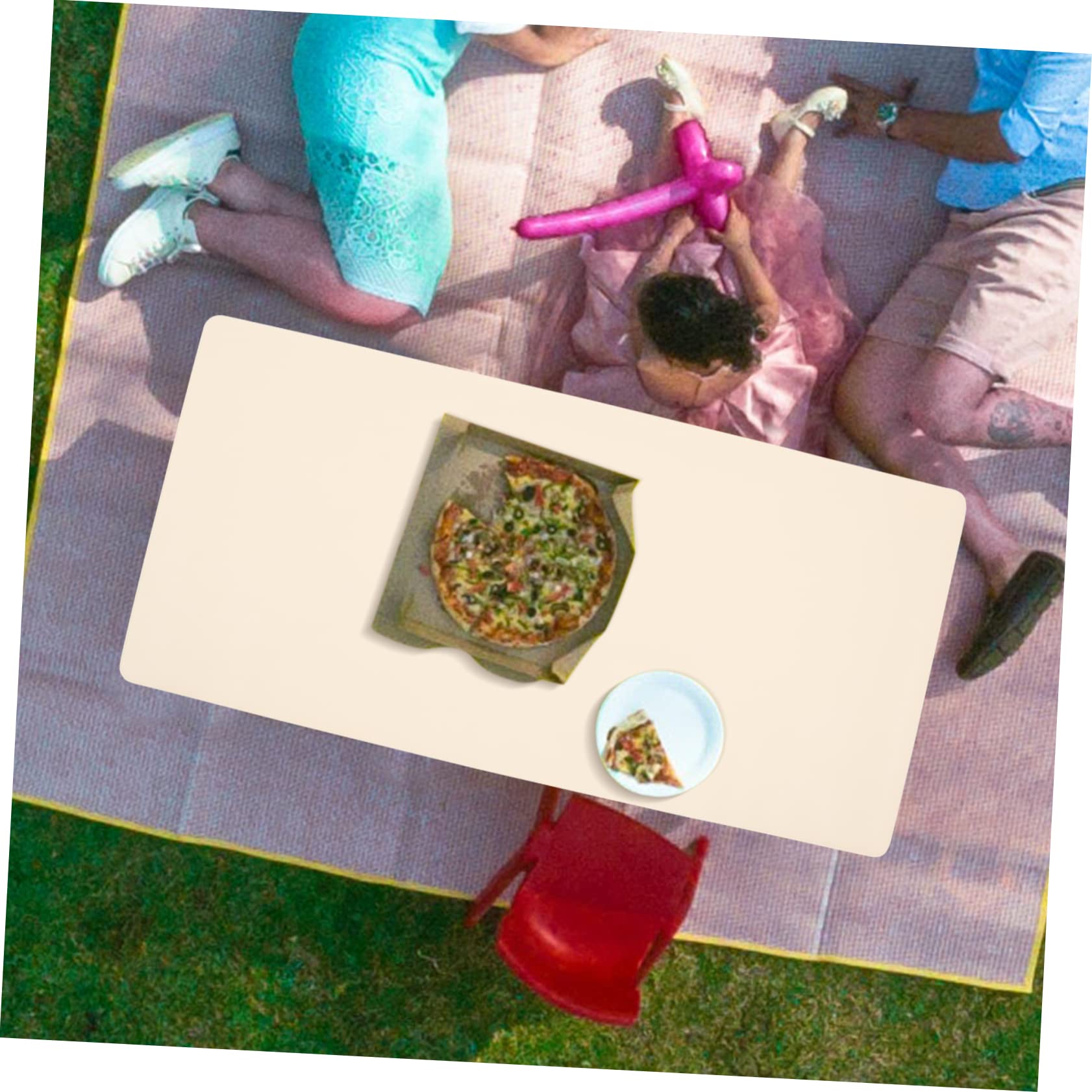 Mikinona Outdoor Tablecloth Leather Pu Table Mat Heat Insulation Camping Table Pad Portable for Home Restaurant and Outdoor Activities