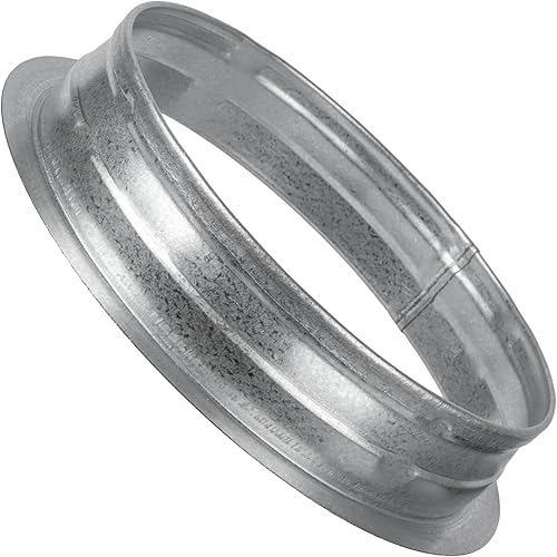 Miniatura 10 de Vent Systems Placa de conector de conducto de ventilación de aire de 10 "pulgadas Brida de conector de conducto de ventilación recta de tubería de