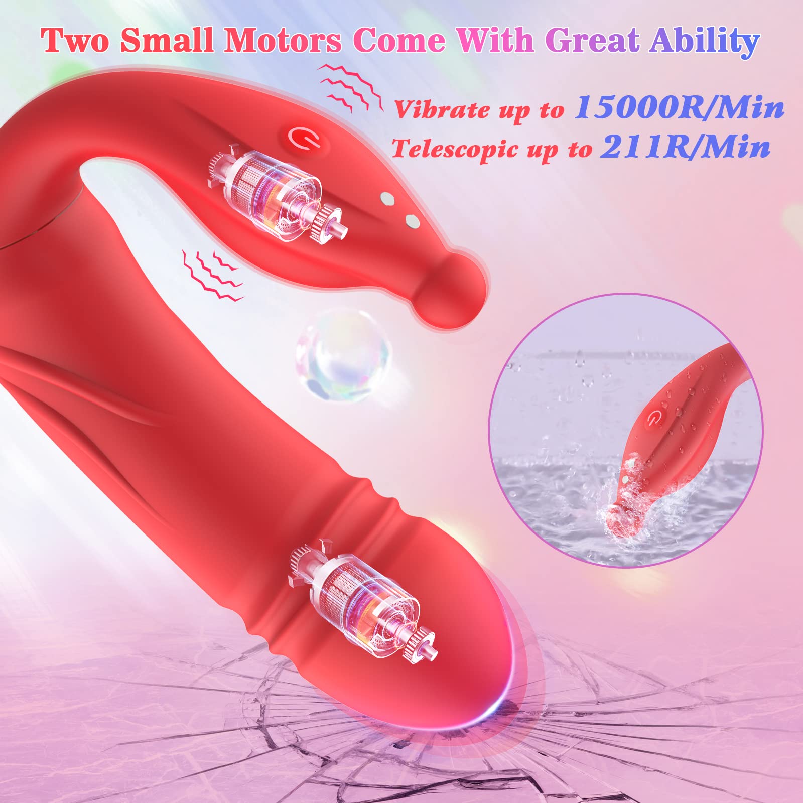 antcree Wearable Vibrator, APP & Remote Control G-Spot Dildo Vibrator with  9 Thrusting x Vibrating Modes, Panty Massager for Vagina Clitoral  Stimulation, Adult Sex Toys Women Couples Play, Red : Amazon.ca: Health