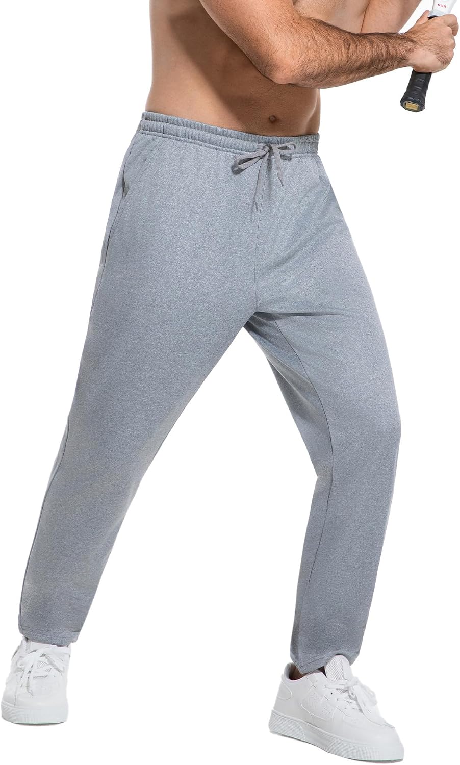 Mens Active Fleece Athletic,Hiking Jogger Drawstring Workout Sweat Pants