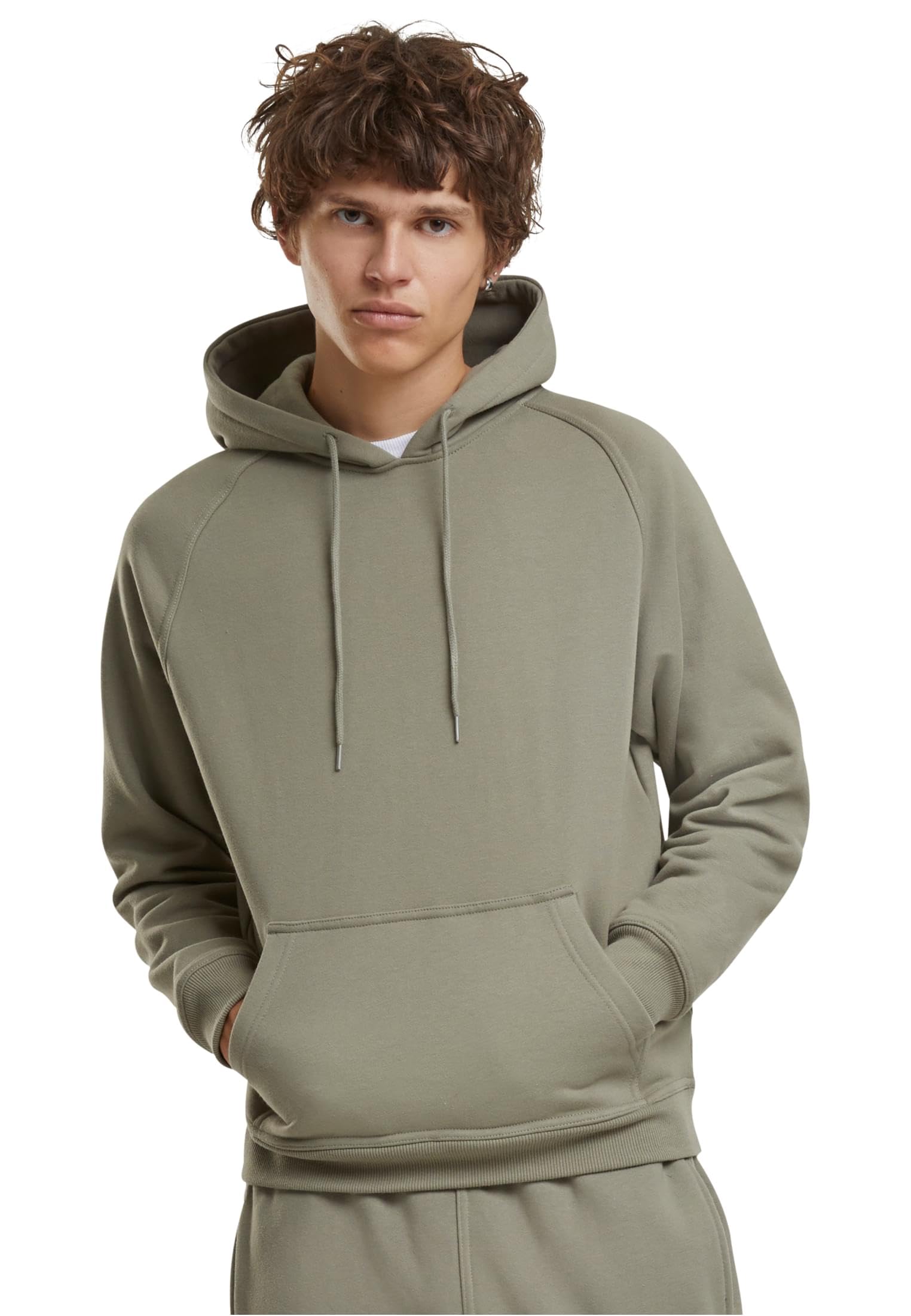 Urban Classics Men's Tb014-blank Hoody Hooded Sweatshirt, Palegreen, L