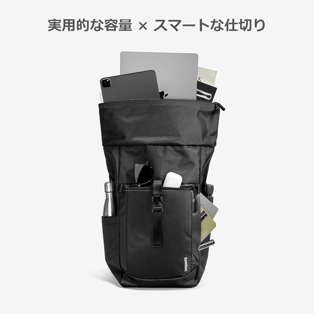 Amazon.co.jp: [tomtoc] ロールトップ リュックサック タウン