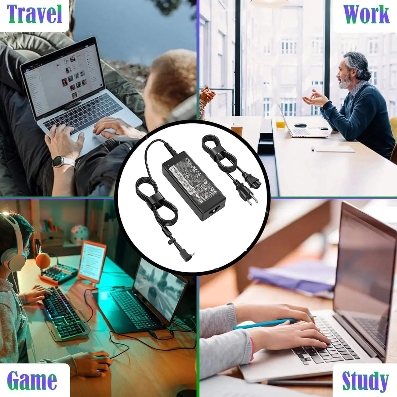 45W Charger for Acer Aspire 5 15 A515-55 A515-54 A515-56 A515-56T A515-57 A514-52G A514-54 A515-46 A515-44 A515-45 Laptop Power Supply Adapter - Image 7