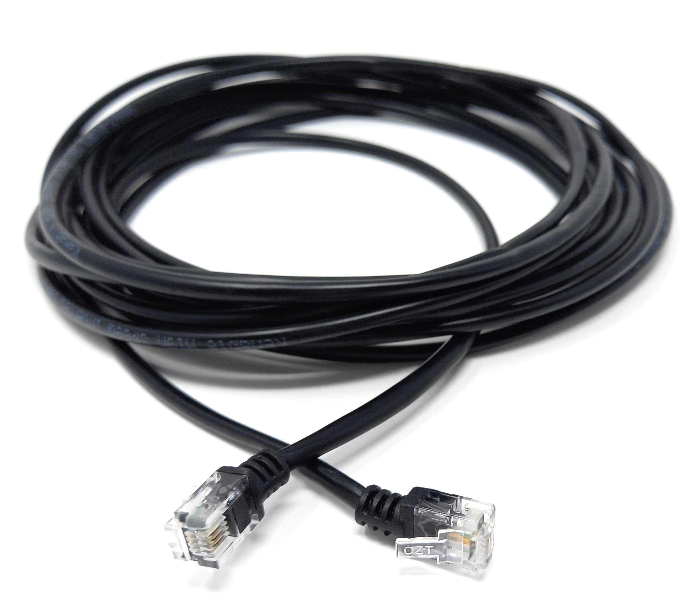 DRUT 5m RJ11 to RJ11 ADSL 2 High Speed Broadband Modem Telephone Cable Transmits Data Up to 100 Mbits/sec