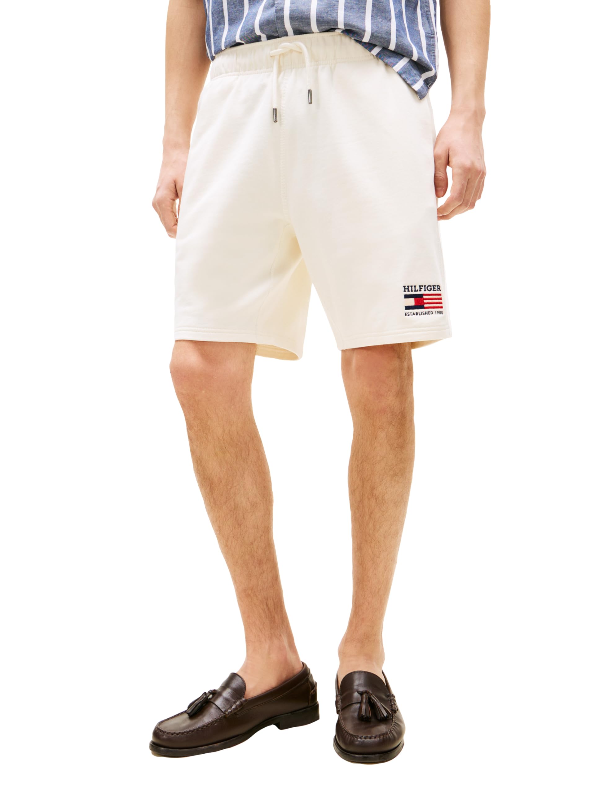 Tommy Hilfiger Sweat Shorts with 100% Cotton and Drawstring - Pantalones Cortos Hombre