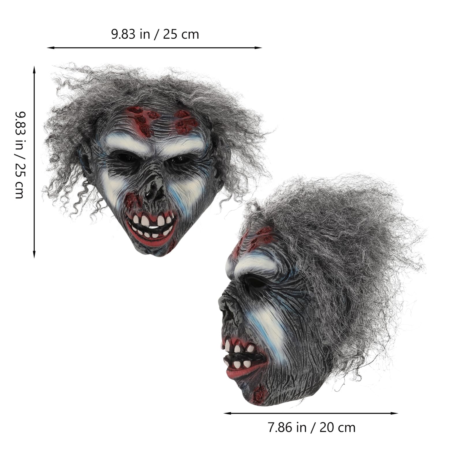 ibasenice 3 Sztuk Maska ​​Na Halloween Halloween Pełna Maska ​​Straszna Maska ​​Na Twarz Przerażające Maski Dla Dorosłych Realistyczne Cosplay Maska ​​Rekwizyt Na Halloween Impreza Z Okazji