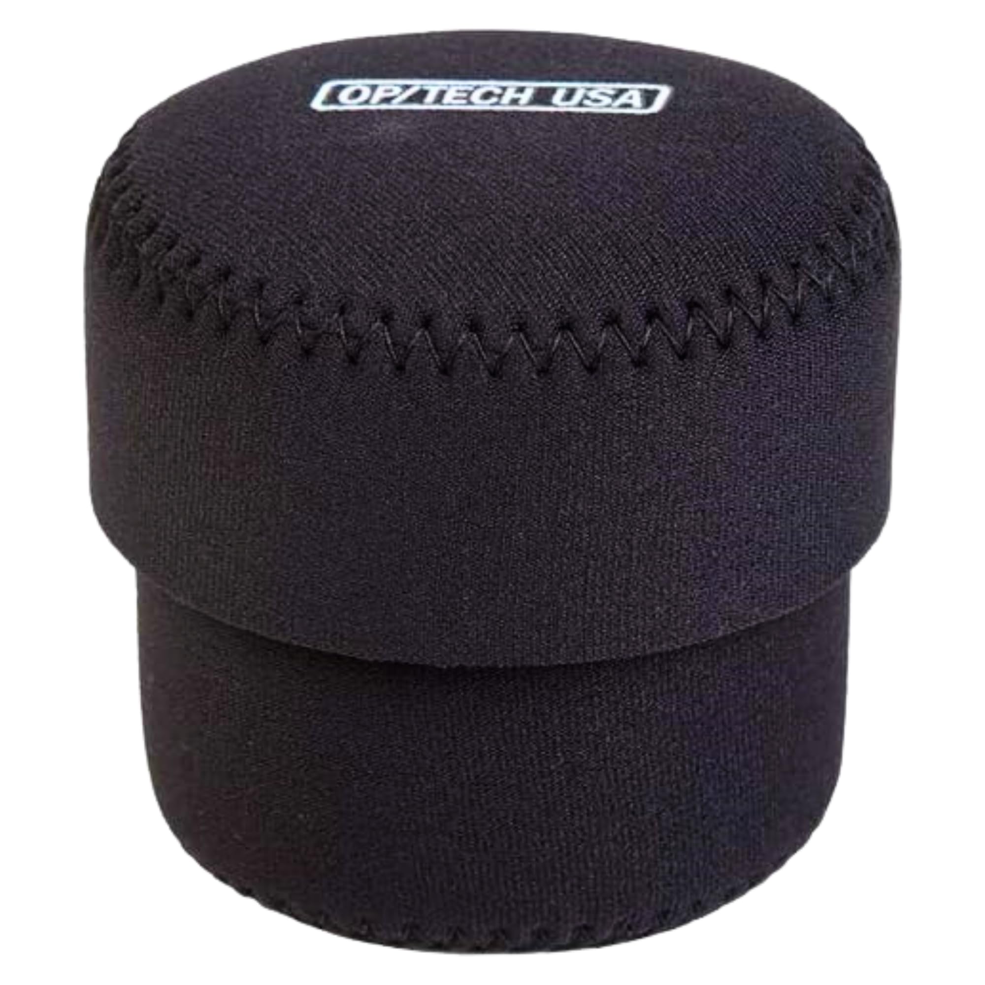 OP/TECH USA 7801052 Fold-Over Neoprene Lens Pouch – Durable Camera Lens Case with No-Lose Lid – 303 (Black)