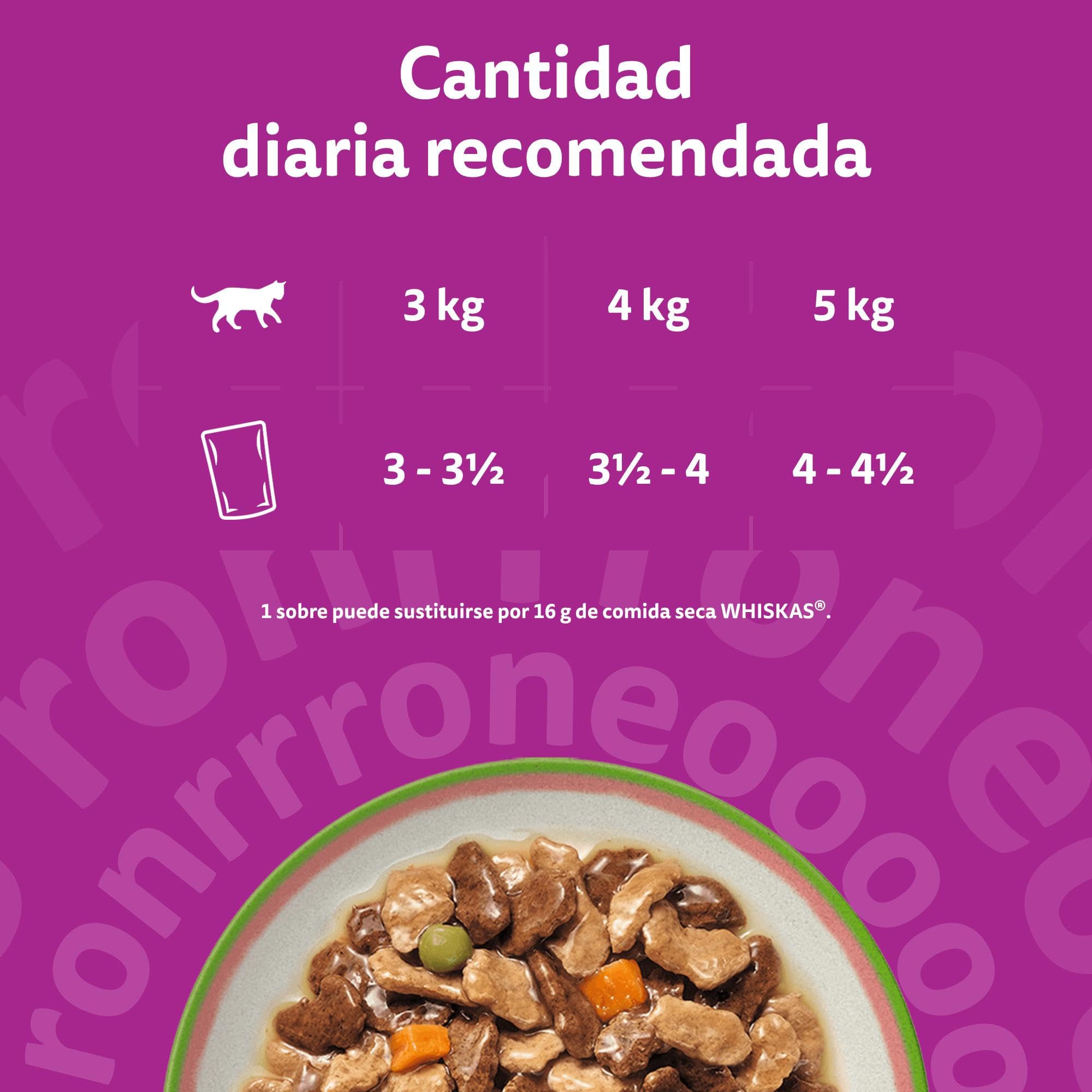 WHISKAS Tasty Mix Comida húmeda en Salsa Gatos Adultos Sel. Chef - 13 x 4 bolsitas x 85g