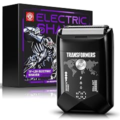 Transformers Electric Foil Shaver for Men Portable Electric Razor for Face - IPX7 Waterproof Cordless Razor with LED