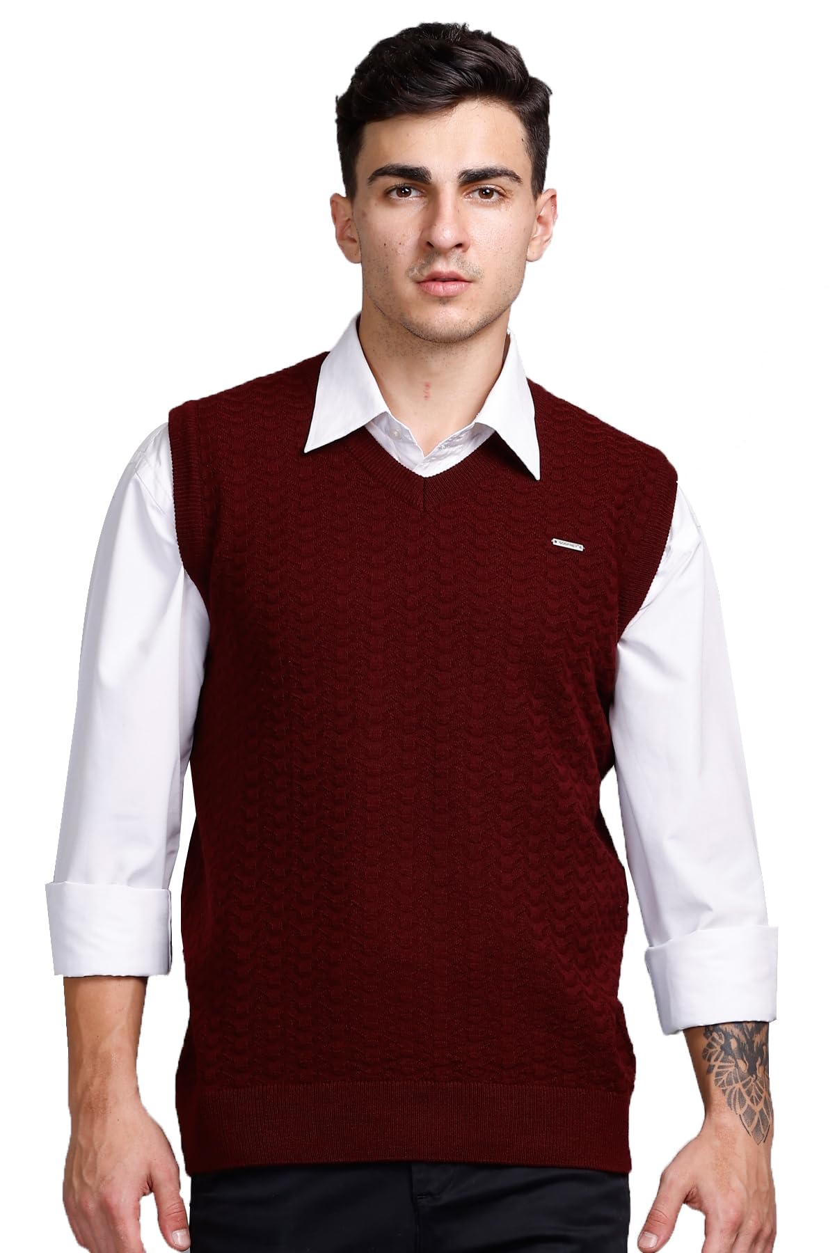 V Neck Woolen Sweaters for Men Winter