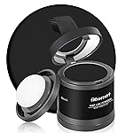 Abomet Hairline Powder Instantly Conceals Hair Loss, Root Touch Up Hair Color Powder, Hair Toppers for Women Men, Hair Fibers for Thinning Hair, Root Cover Up lasting 24 hours (Black, 0.35)