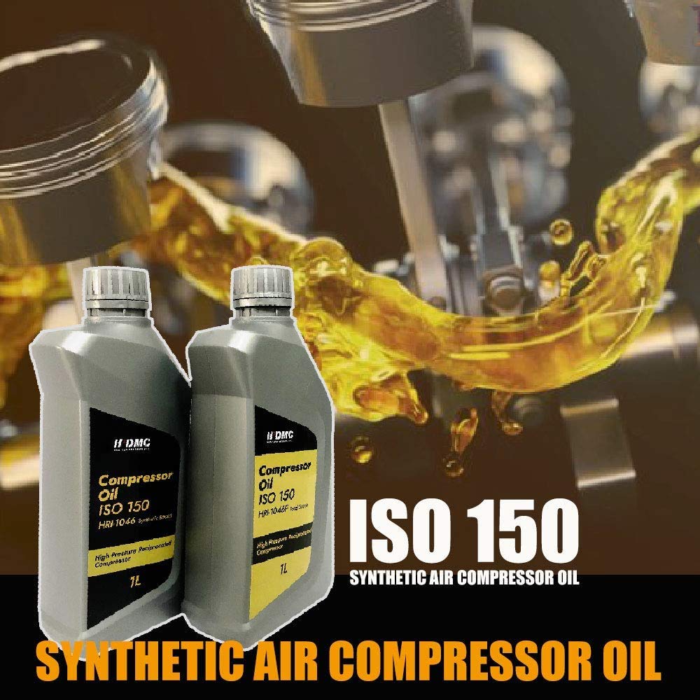 Hydraulic Pump Oil Reciprocating Compressor 1 Quart Synthetic Air Compressor Lubricating Oil ISO-150 High Performance Extended Life Oils