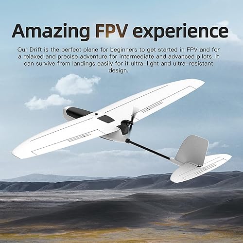 Miniatura 7 de ZOHD Drift FPV Avión de entrada FPV Drone RC para adultos con envergadura de 34.252 in, avión RC fácil de controlar para principiantes (versión PNP,