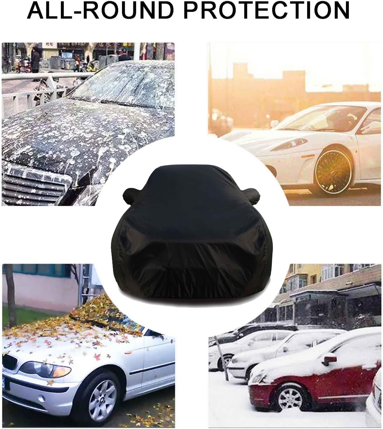 Autoabdeckung für Jeep Renegade Cherokee 2014, Autoabdeckung Vollgarage Wasserdicht UV-Schutz Auto Abdeckplane Abdeckung,C/Blue