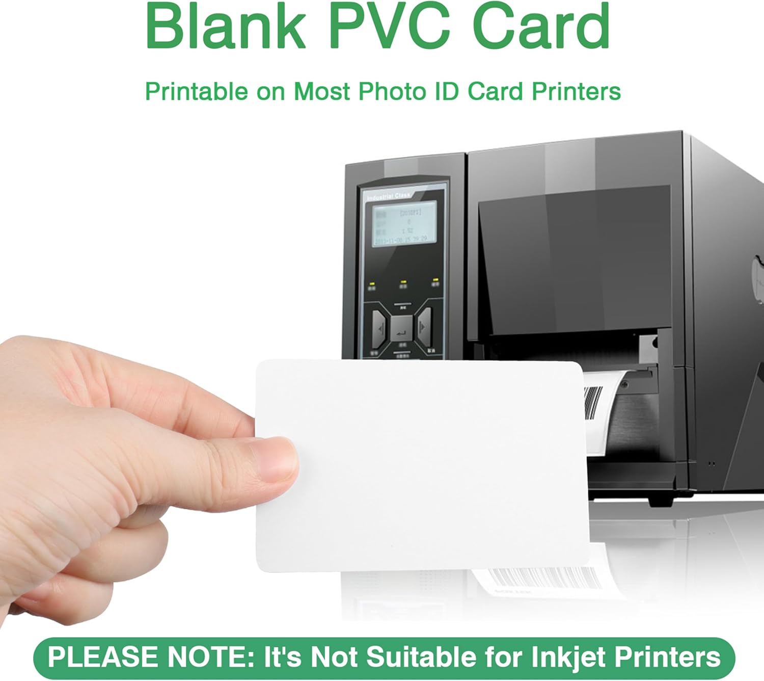 250 Pack Premium Blank PVC Cards, Graphic Blank ID Card, CR80 30 Mil White Plastic Cards for Photo ID Badge Printers