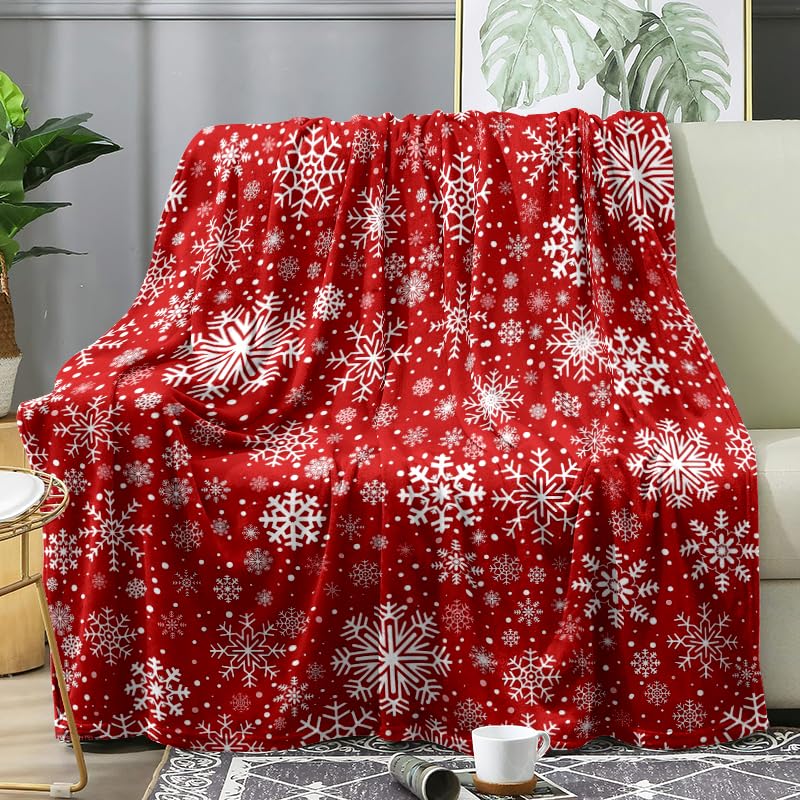 Beauenty Christmas Printed Blanket，130 150CM Super Soft Christmas Throw  Blanket for Kids，Holiday Theme Home Décor Fuzzy Warm and Cozy Throws