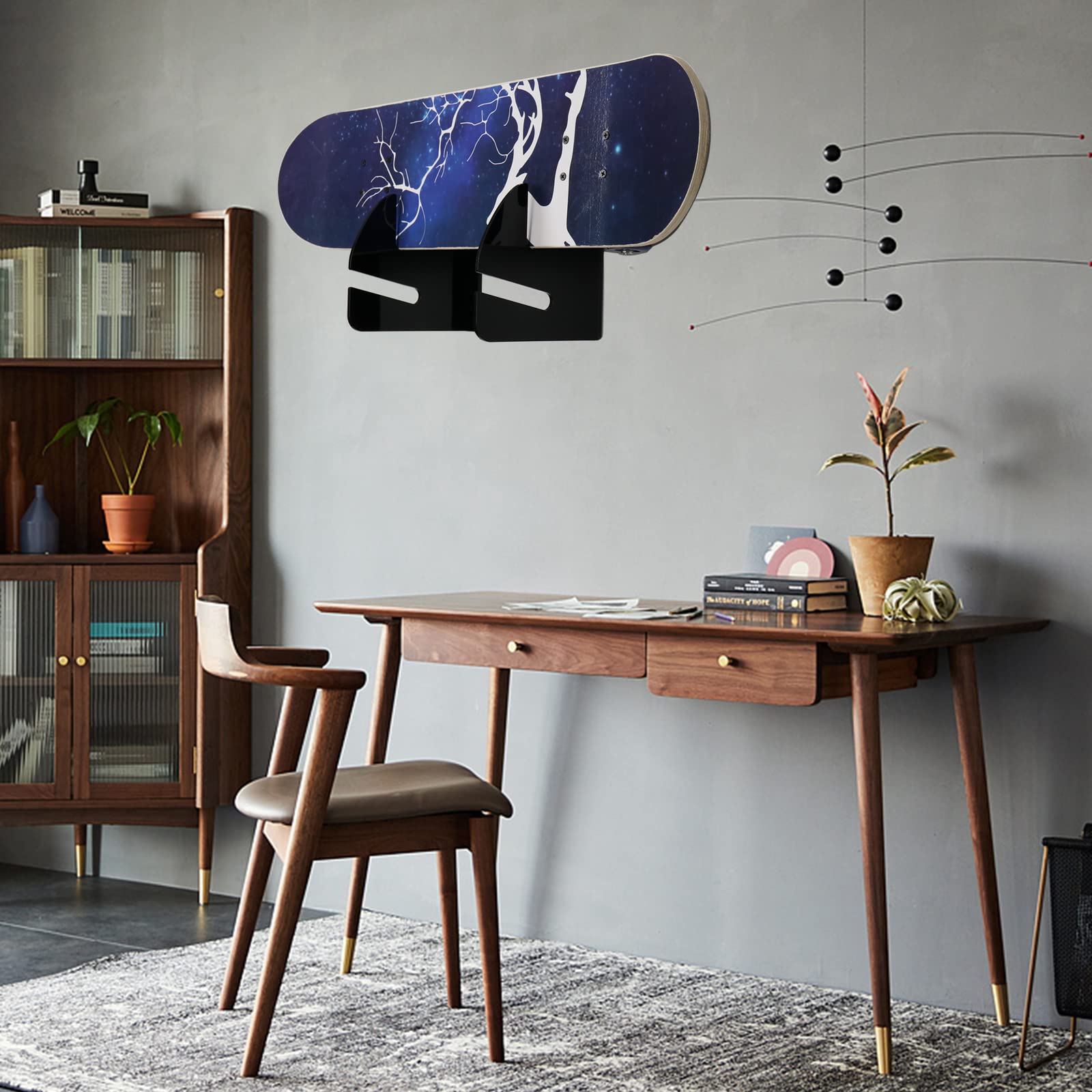 Skateboard-Regal Wand montiert Skateboard-Regal Skateboard-Halterung, Lager Skateboard-Rahmen, horizontal platzsparendes Design