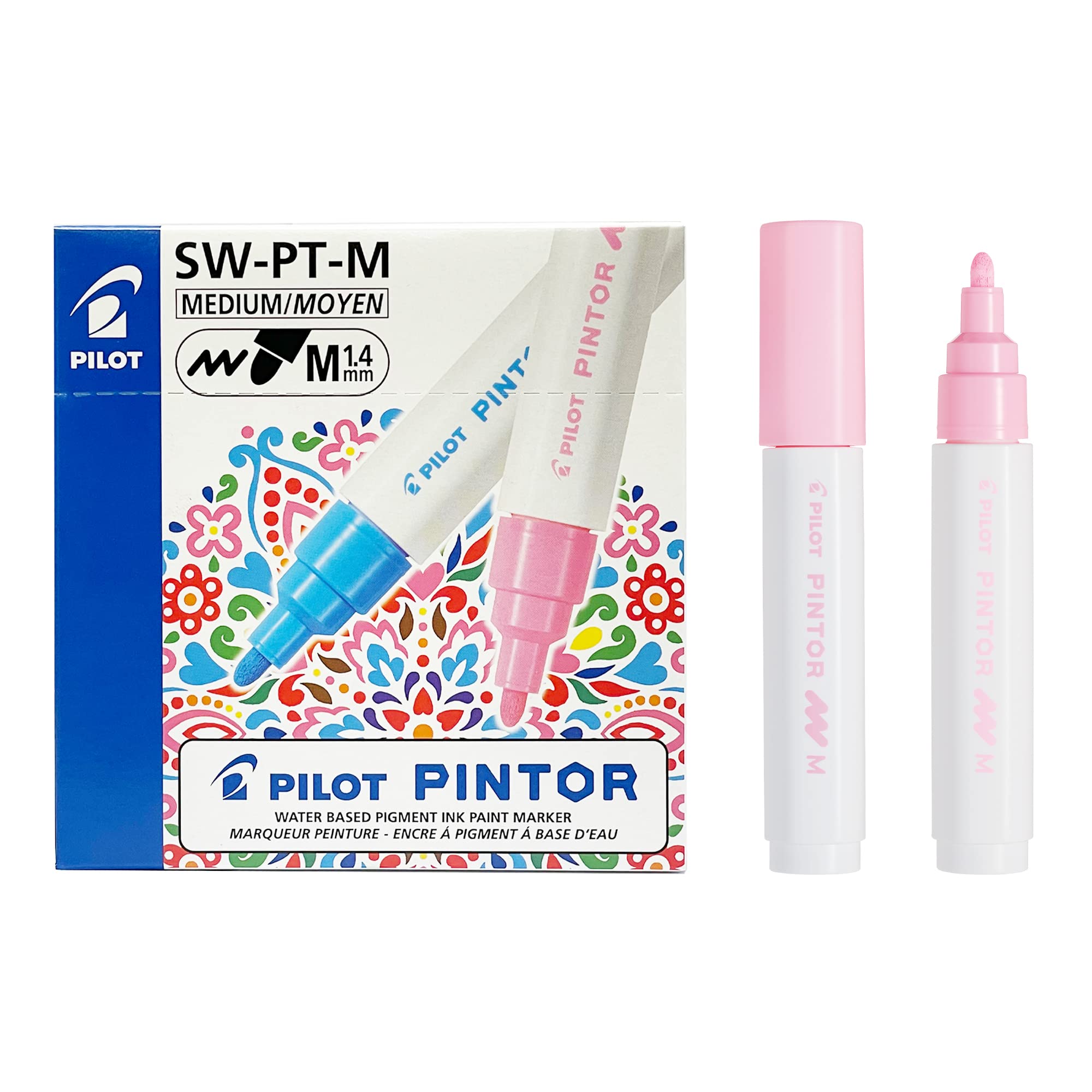 Pilot Pintor Medium Line Bullet Paint Marker 4.5mm Tip- Pastel Pink (Pack of 6) — image 1