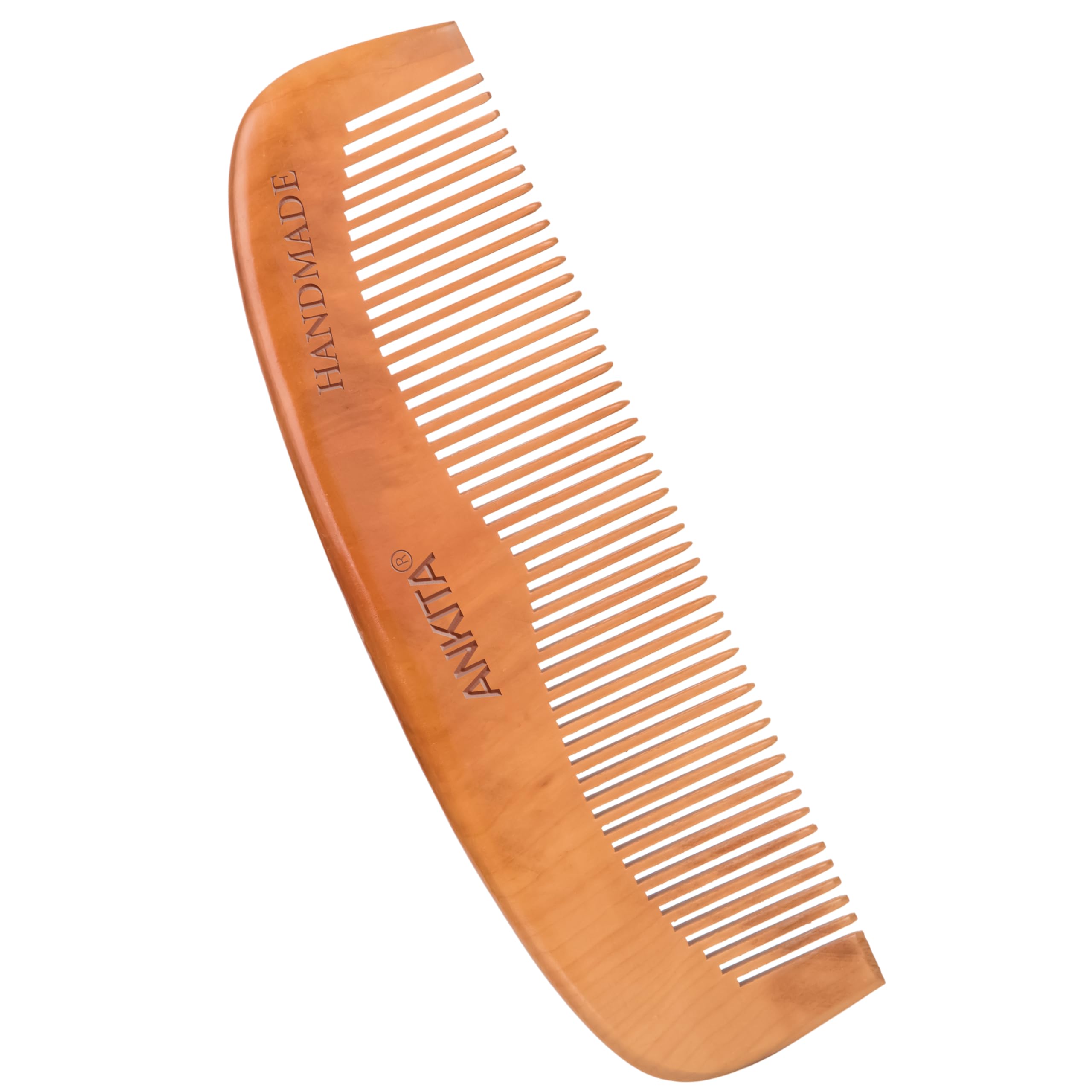 Ankita Wooden Handmade Hair Combs|No Static Hair Comb With Rounded Handle for Men, Women and Kids|Natural & Eco-Friendly|Anti-Bacterial Hair Styling Comb with Fine Teaths|(W-13)-image-36