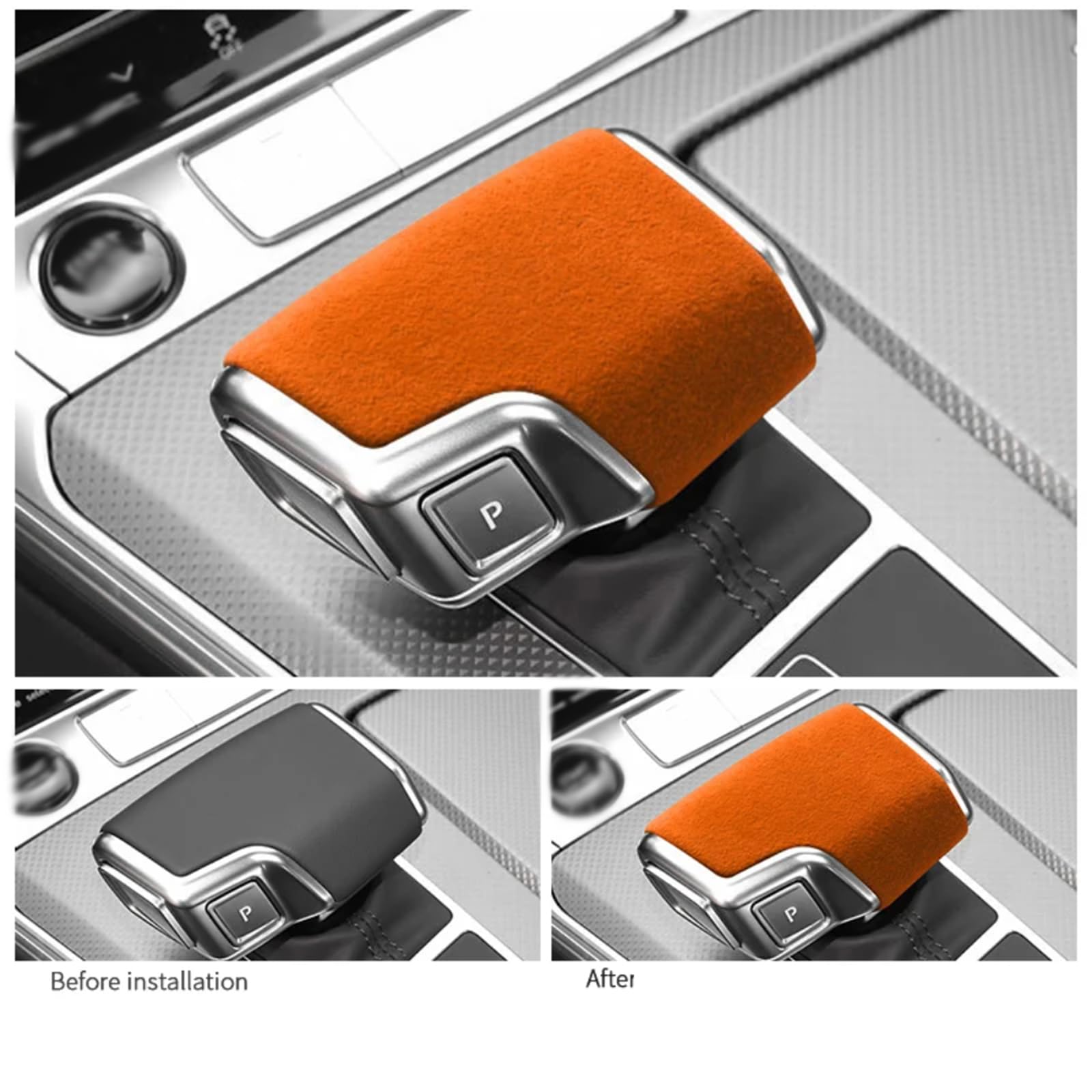 Amazon.co.jp: 車用シフトノブカバー for アウディ A6 C8 2019-2025