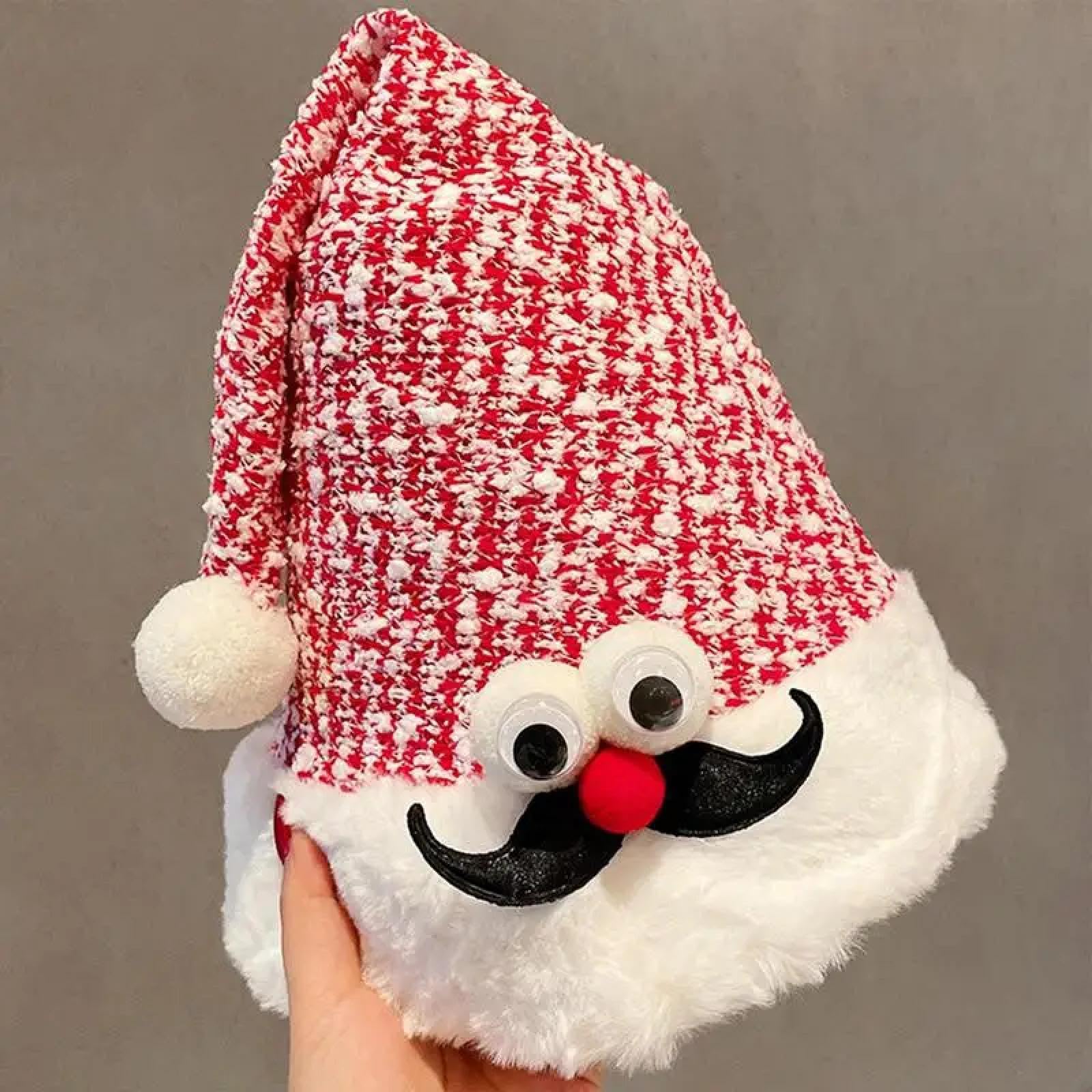 Czapki Czapki Skullies Czapki Beanie Czapka Świąteczna Urocza Czapka Świętego Mikołaja Pompon Dorosły Dziecko Miękka Czapka Świętego Mikołaja Nowy Rok Dziecko Boże Narodzenie Świąteczne Artykuły