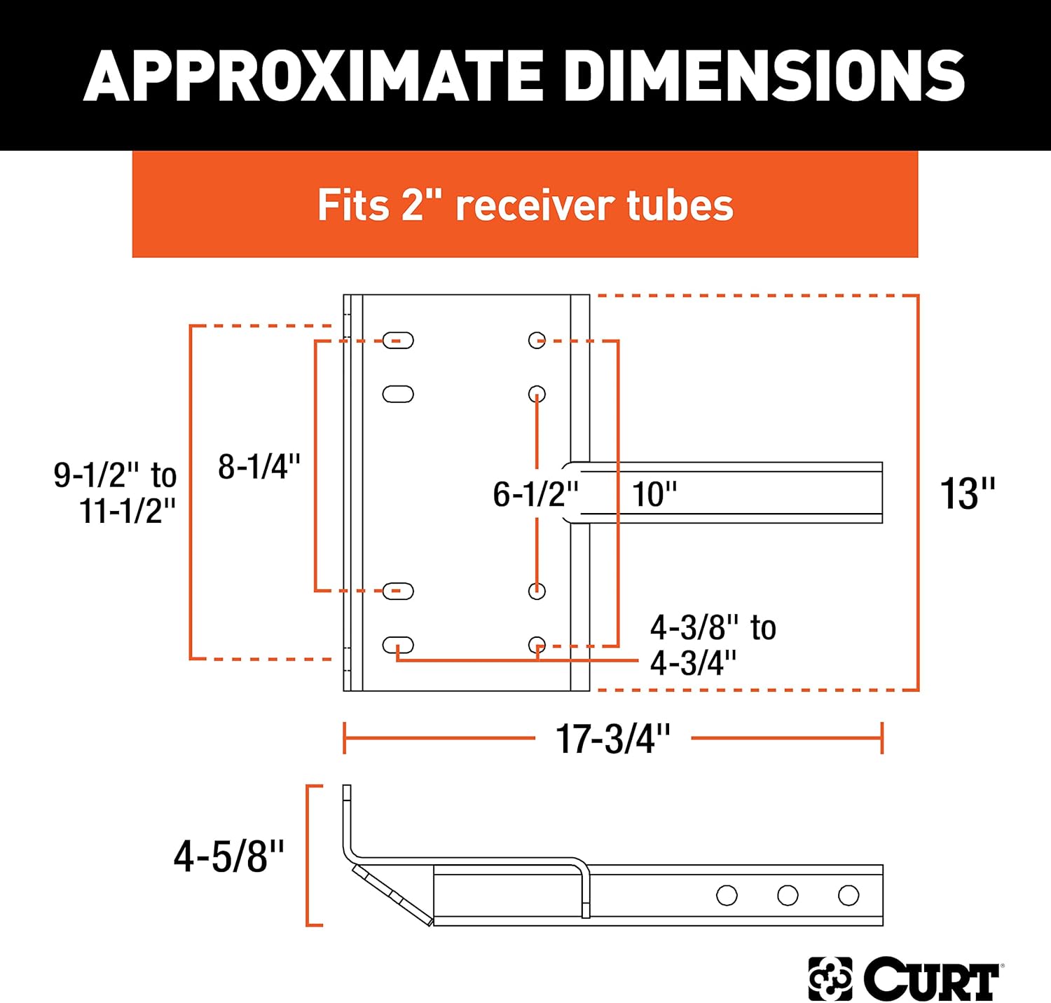 CURT Manufacturing 31010 Winch Mount Plate