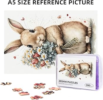 Amazon.co.jp: ジグソーパズル うさぎ 兎 ウサギ 花 可愛い 木製 300 Amazon.co.jp: ジグソーパズル うさぎ 兎 ウサギ 花 可愛い 木製 300