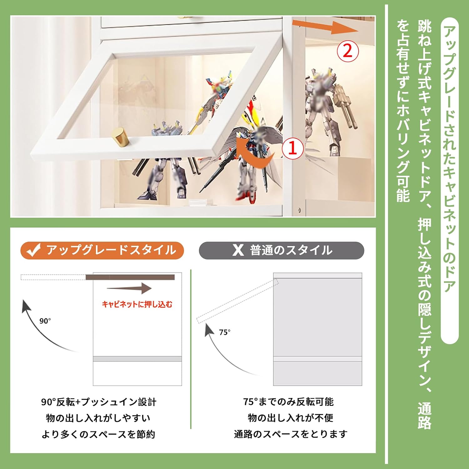 Amazon.co.jp: errtsdb 2段 フィギュアケース ショーケース 