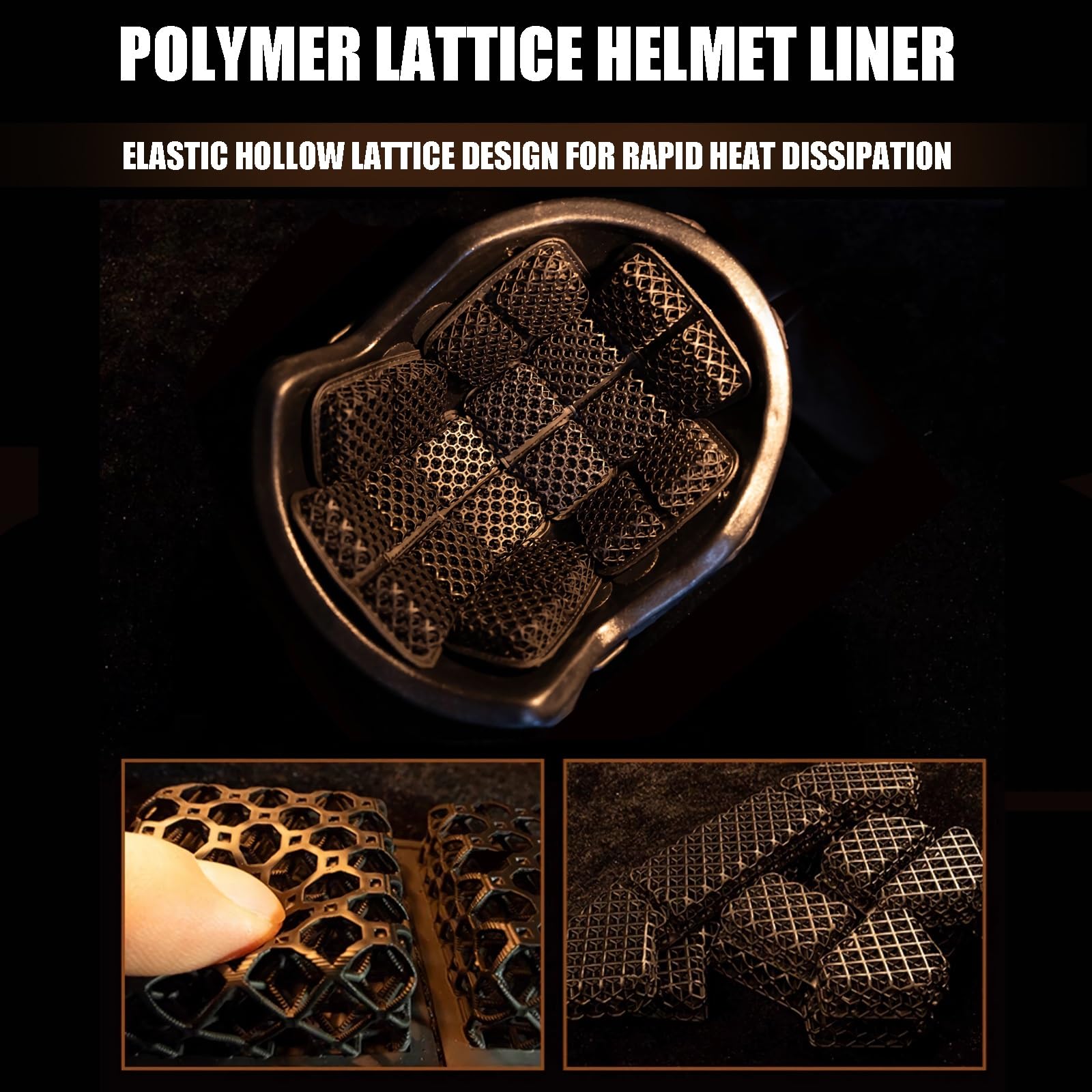 Taktyczne Wkładki Do Hełmu Micro Lattice O Grubości 3/4 Cala, Drukowane W Technologii 3D, Nie Powodujące Otarć, Przyjazne Dla Włosów, Oddychające, Pasujące Do Większości Hełmów