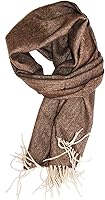 Vista 59 de Veronz – Bufanda de invierno de cachemira, clásica, suave Came (Camel Plaid)
