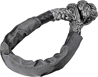 Cuerda de cabrestante de engranaje de recuperación de grillete suave, color negro