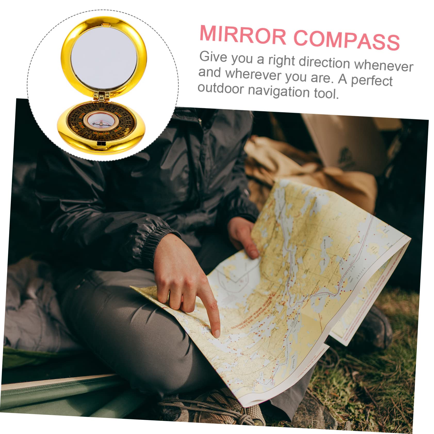 Toddmomy 4pièces Boussole Automatique De Boussoles Rondes Étanches pour Camping Et Randonnée Compagnon De Navigation Pratique Et Précis