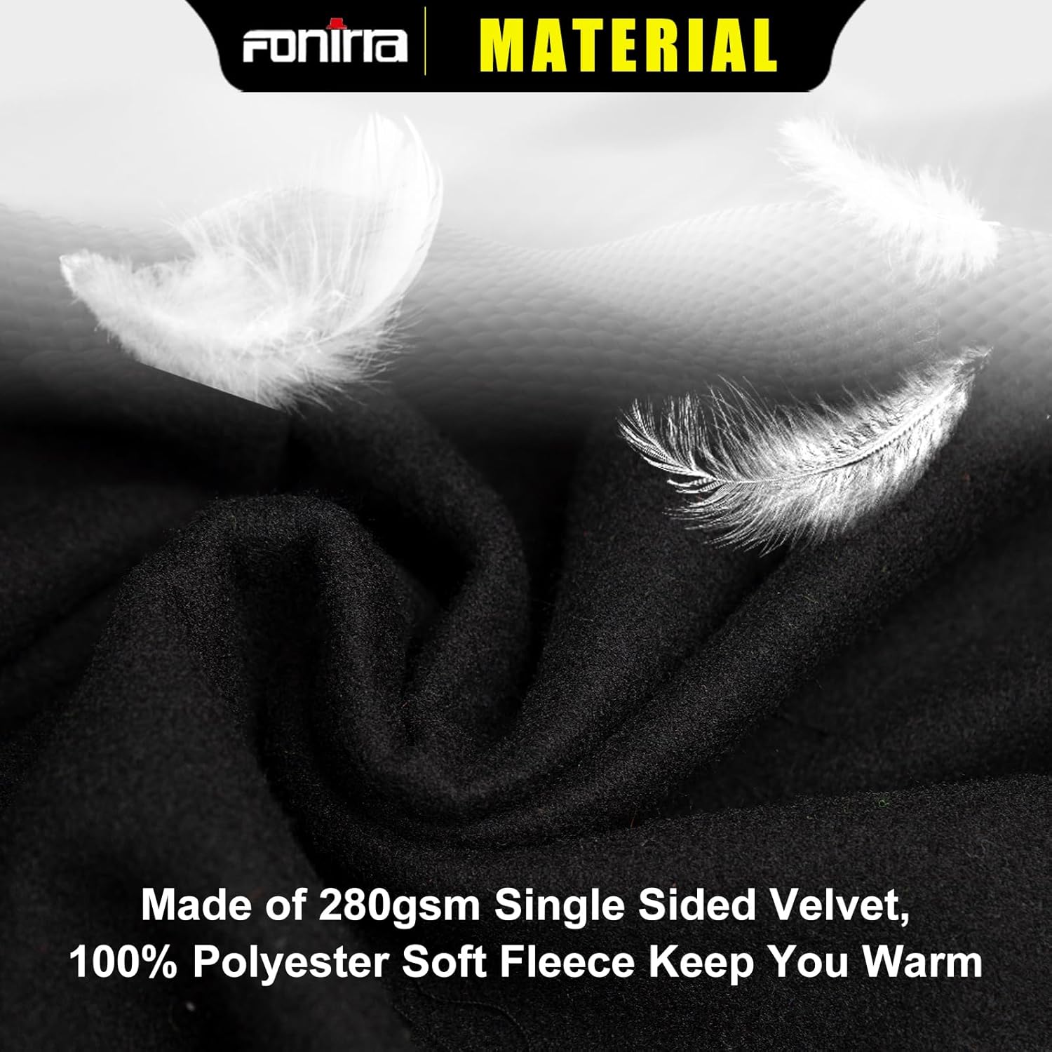 FONIRRA High Visibility Safety Work Hoodie for men Construction Hi Vis Reflective Fleece Sweatshirt with Zipper ANSI Class 3 - Image 4