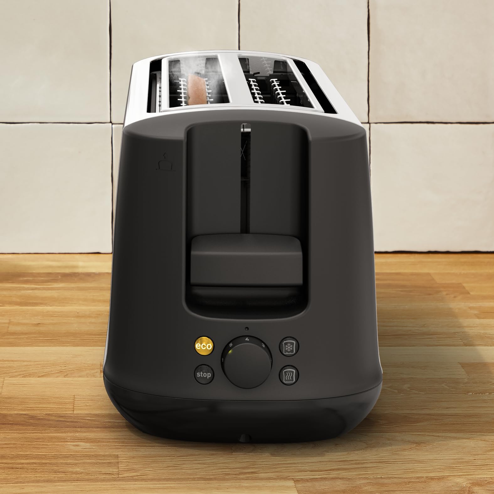Moulinex Subito Select LS342D10 Tostadora 2 ranuras 7 niveles tostado acero inoxidable