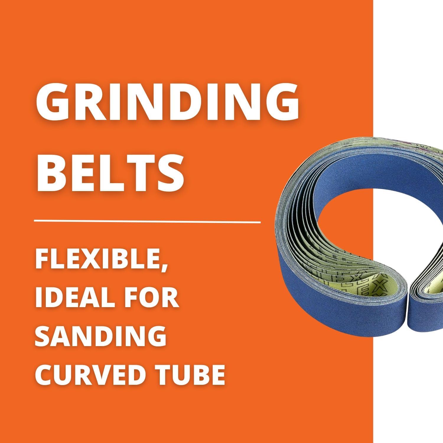 Fein Flexible Grinding Belts - Smooth Finishing for Sanding Curved Tubes and Contoured Surfaces, Heavy-Duty, 320 Grit, 13/16 x 32-1/16", 10-Pack - 63714052017