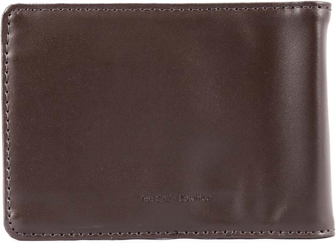 Big Skinny Men's Acrobat Leather Money Clip Slim Wallet, Holds Up to 20 Cards