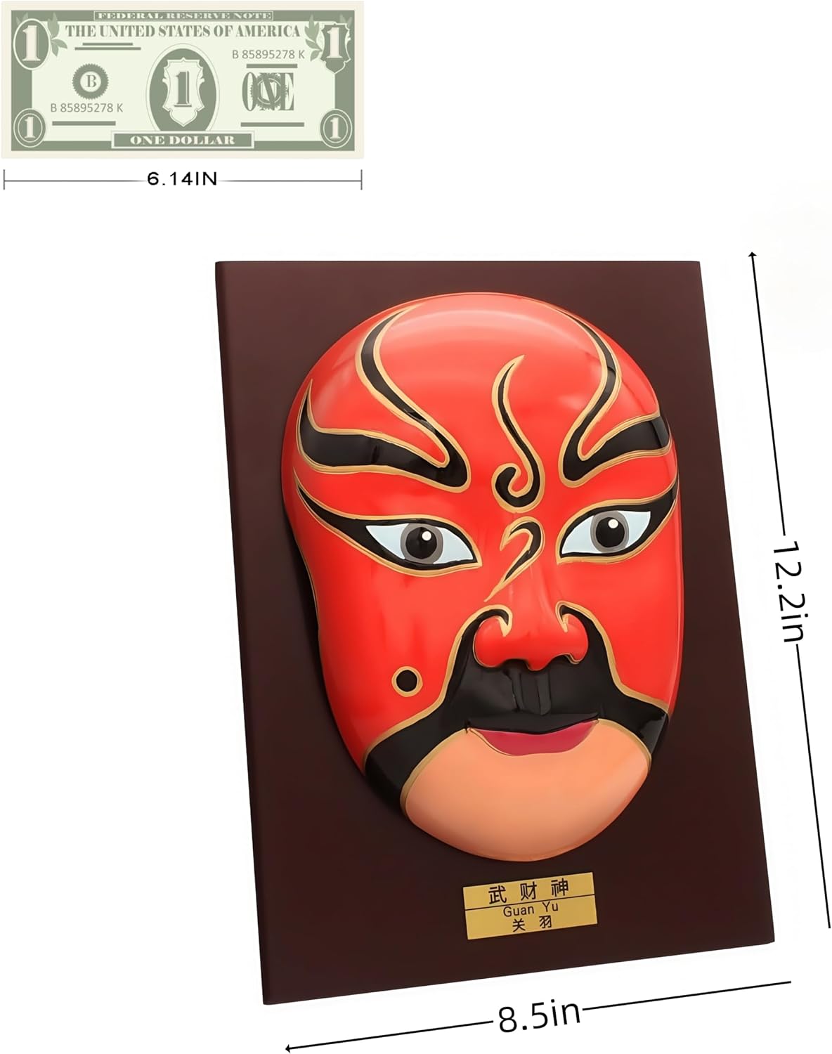 Peking Opera Facial Makeup, Lianpu, Lian Pu, Beijing Opera, Jingju, Jing Ju, Chinese New Year Decoration, Chinese Decor & Gifts