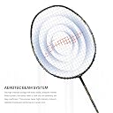 Li-Ning Blaze 100 Carbon Fibre Strung Badmiton Racket with Free Full Cover (Charcoal/Lime/Blue, 78 Grams) gallery image