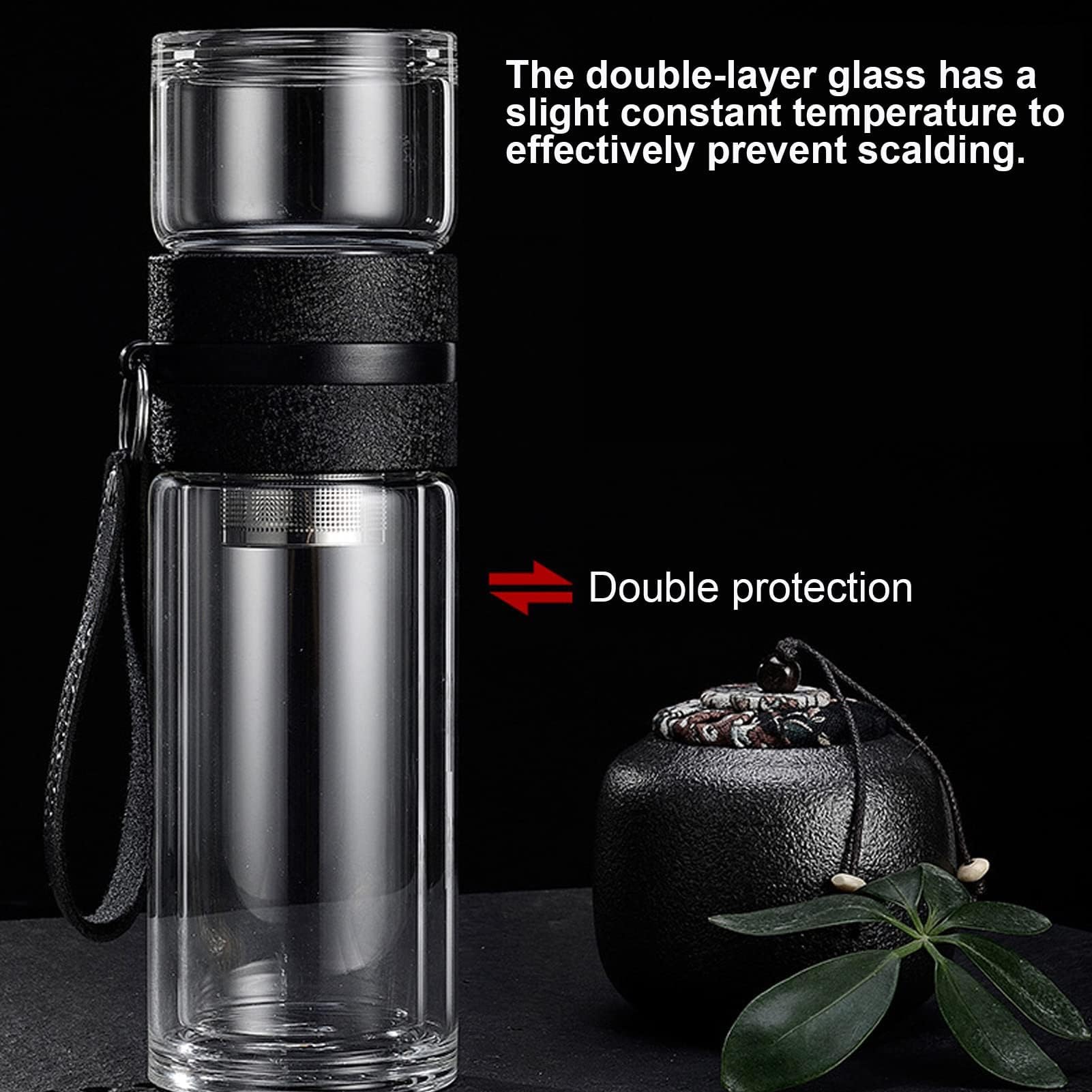 Cyrank Glass Tea Bottle - Image 3