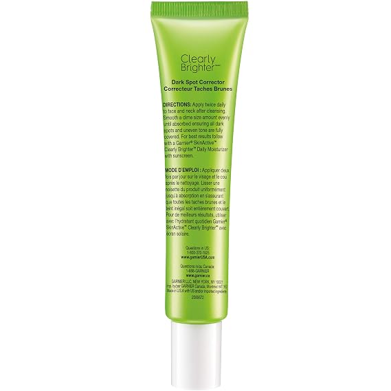 Garnier SkinActive Clearly Brighter Dark Spot Corrector with Vitamin C, 1 Fl Oz, (30mL), 1 Count (Packaging May Vary)