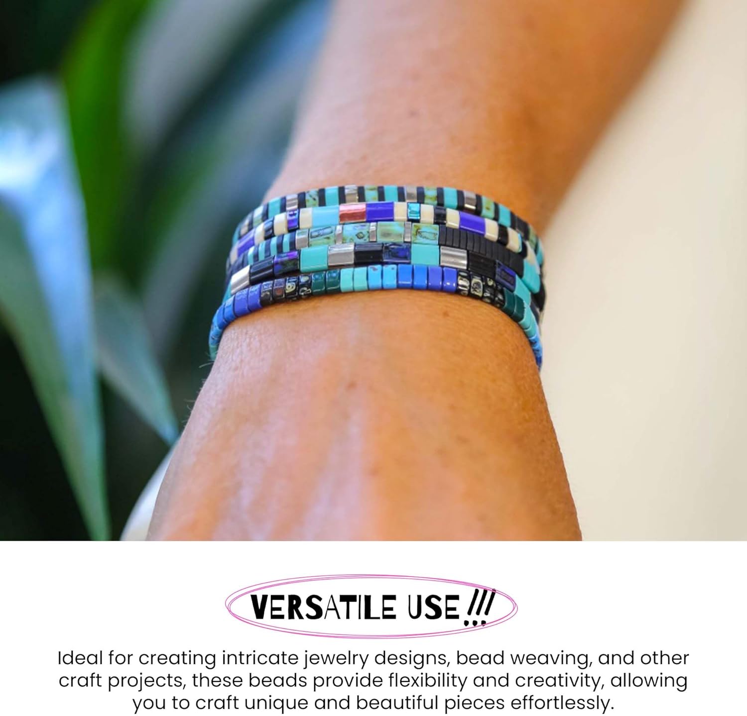 Mack and Rex Tila Bead Mixes (Ocean) – Half Tila Beads – Includes Transparent Sky Blue (HTL0148), Picasso Blue Cobalt (HTL4518), Silky Ice Blue, Cobalt Matte Rainbow and a Few Others.