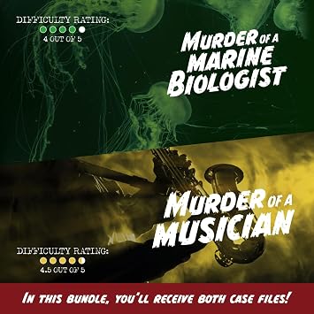 Cryptic Killers Bundle #10 - Unsolved Murder Mystery Game - Cold Case File Investigation - Detective Clues/Evidence - Solve The Crime - Individuals, Date Nights & Party Groups - 2 Pack
