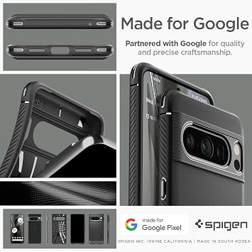 Spigen Rugged Armor Case for Google Pixel 8 Pro - Matte Black
