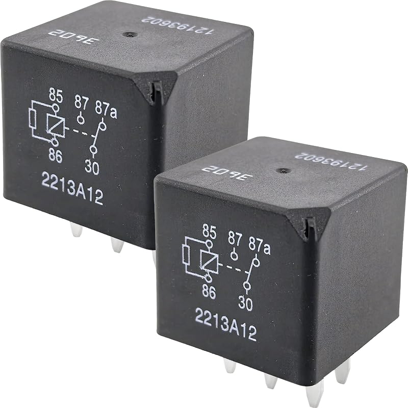 Relé automotivo Sonzrod 12193602 12 V 40 A 5 pinos SPDT para GM – Pacote com 2